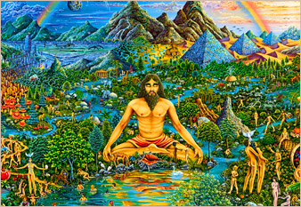 The Creator - oil on canvas painted by Michael Fishel in 1977
