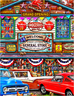 Almost Anything General Store - painted in mixed media in 2026 by Michael Fishel