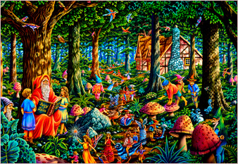 Fairy Tales - oil on canvas painted in 1978 by Michael Fishel