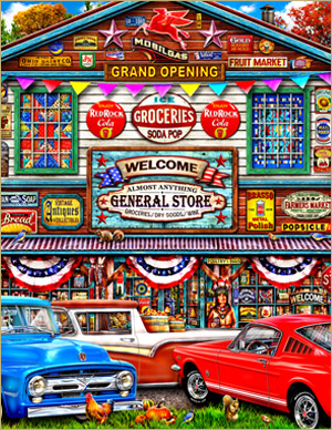 General Store - painted in mixed media in 2026 by Michael Fishel