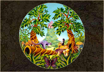 Thinkin & Blinkin - oil on canvas painted in 1972 by Michael Fishel