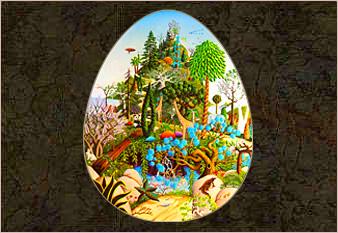 Terrarium painted - oil on canvas in 1973 by Michael Fishel