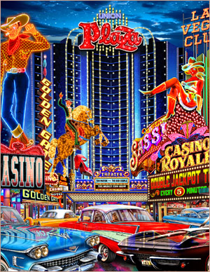 Viva Las Vegas - painted in mixed media in 2025 by Michael Fishel